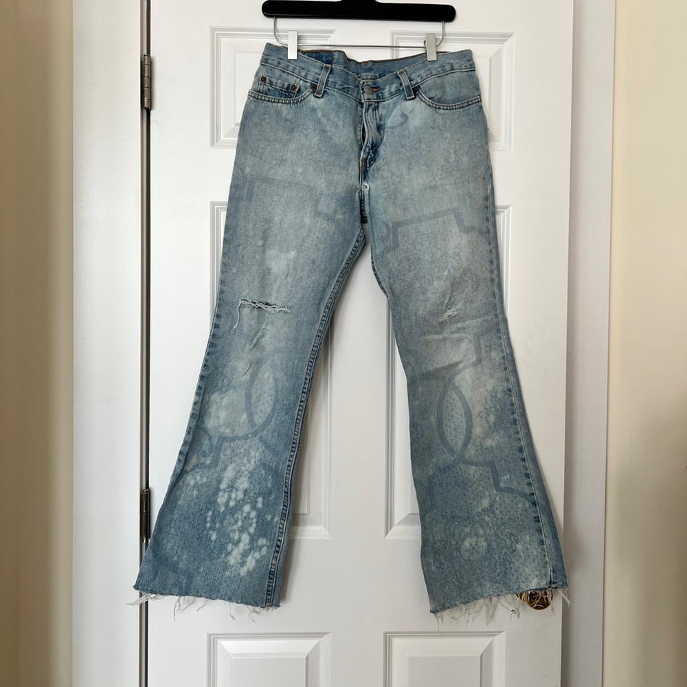 Custom Levi 514 Super Low & Flared